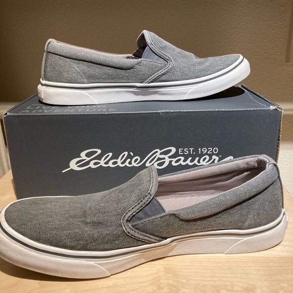 Eddie Bauer Shoes Eddie Bauer Slip On Sneakers Grey Hardly Worn